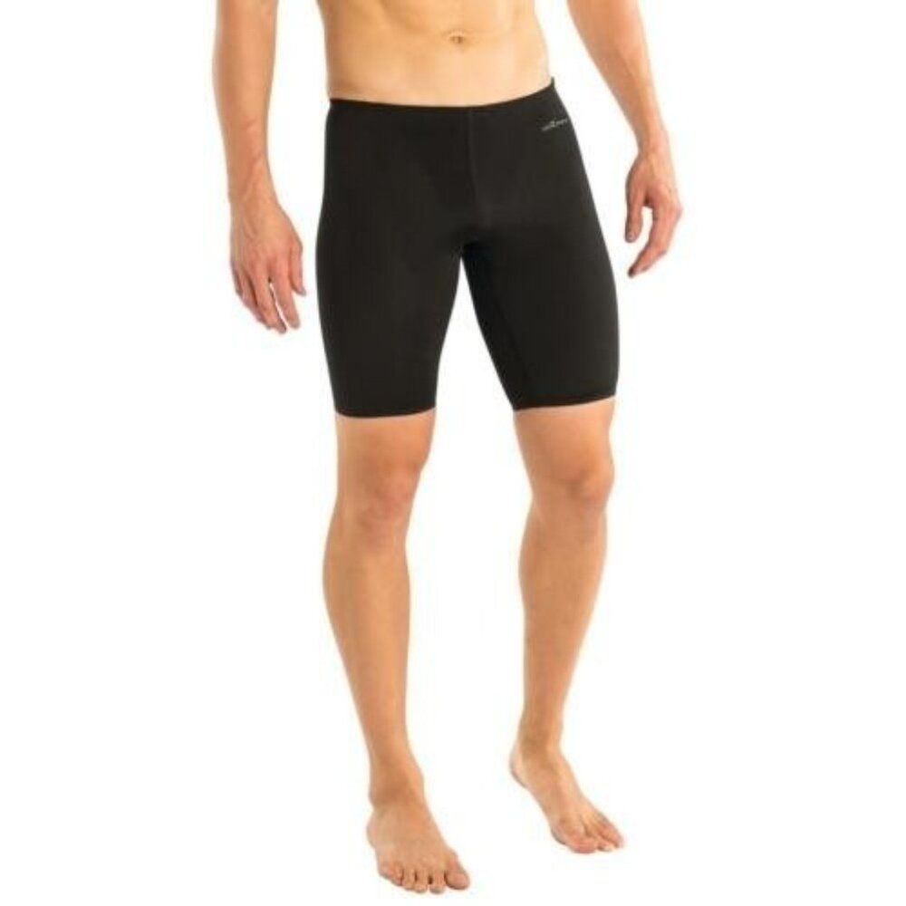 Dolfin Men's Athletic Swimsuit Jammer Black Swim Shorts Trunks Men's Large